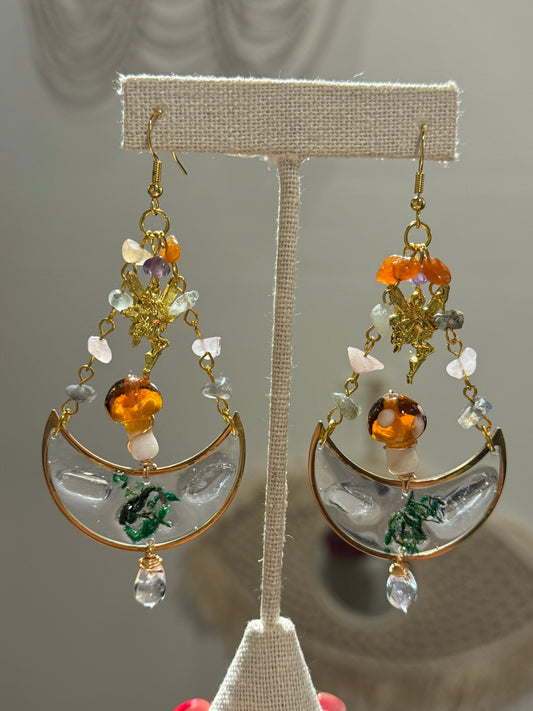 Whimsical Mushrooms Earrings