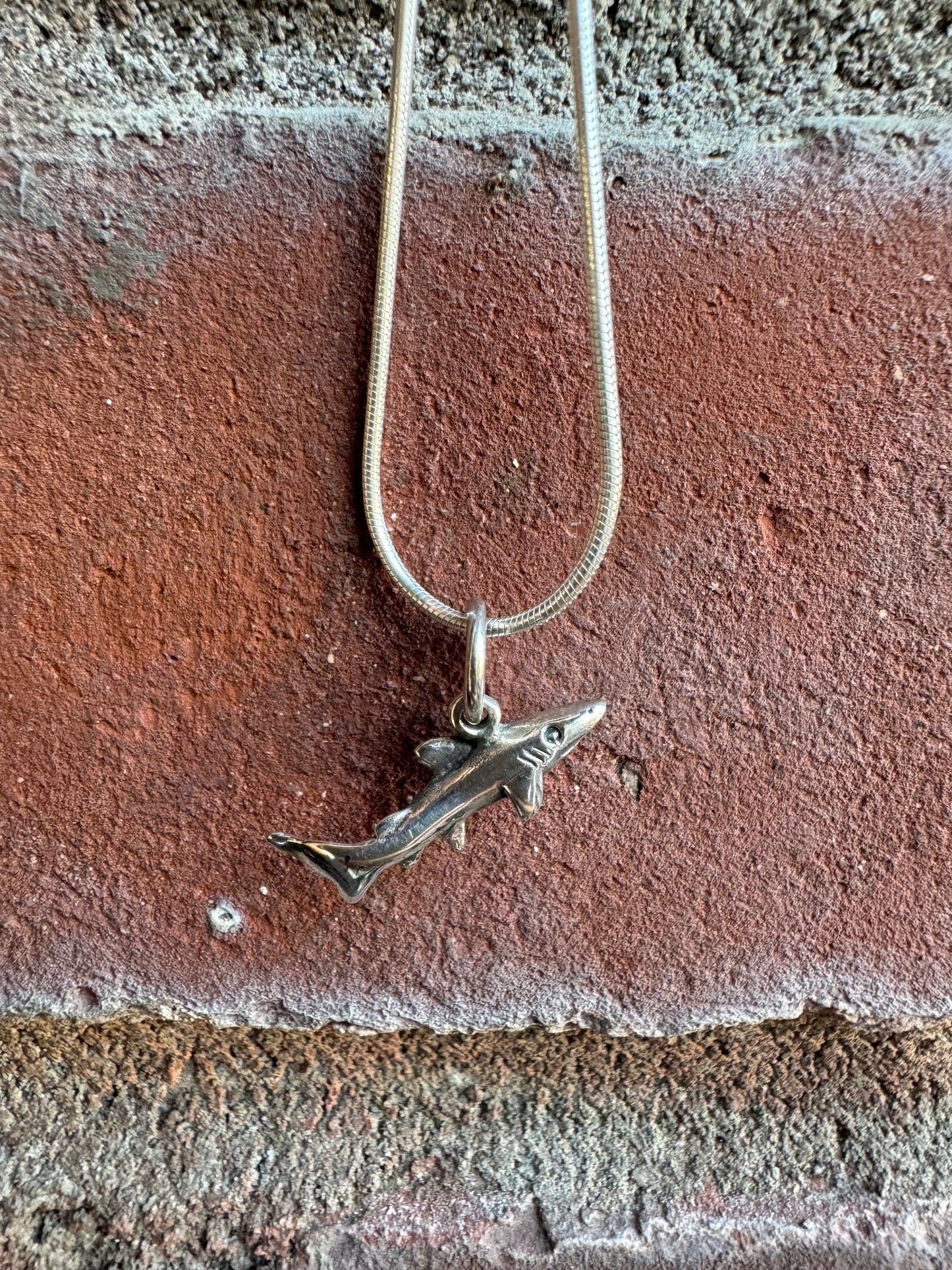 Sharky Shark Silver Pendant