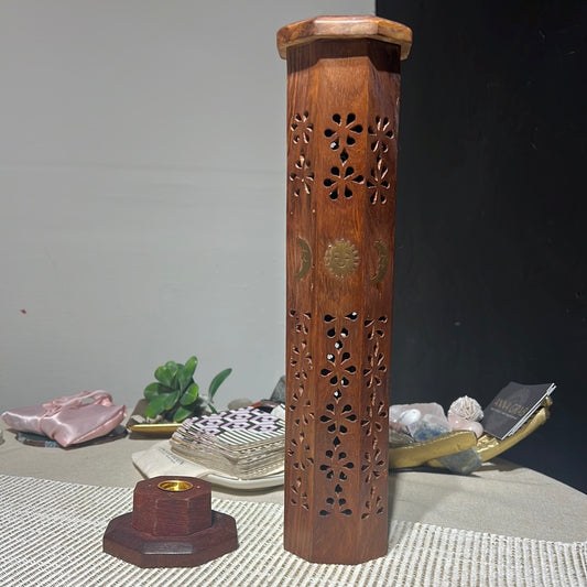 Standing incense burner