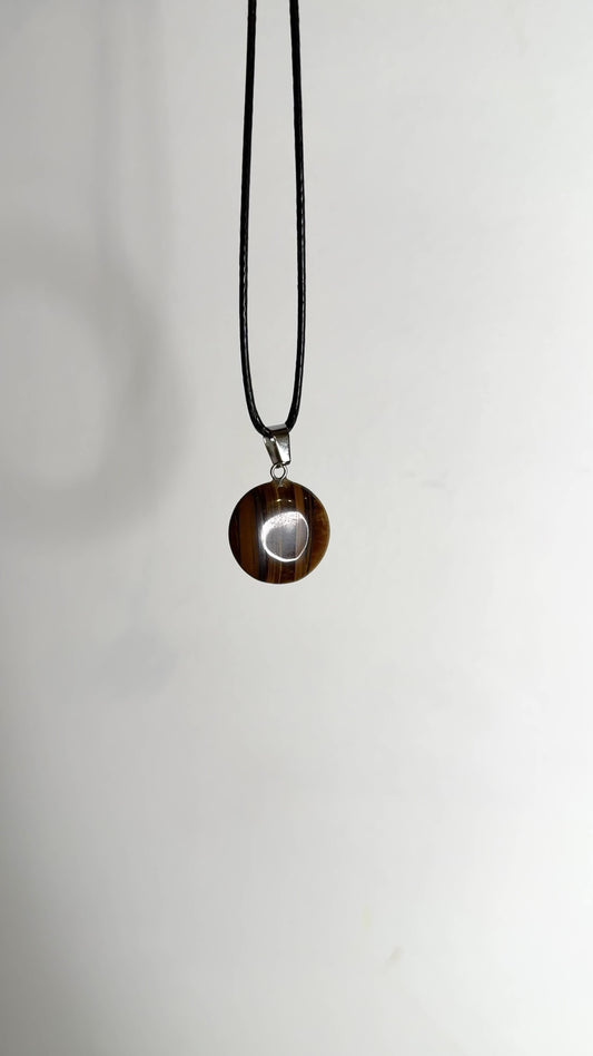 Round Tiger’s Eye Pendant