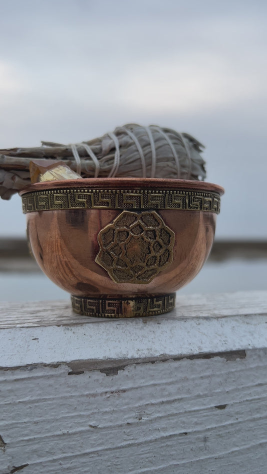 Copper ritual bowl